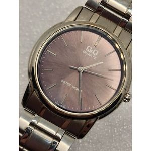 Q&Q by Citizen Dark Silvery Magenta Thanos Purple Lavender Sunburst Dial watch